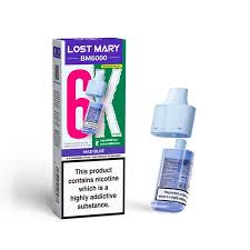 Lost Mary BM6000 Replacement Prefilled POD - Mad Blue - 20mg/mL